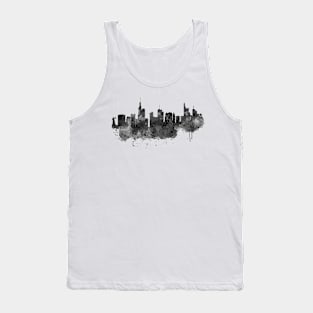 Frankfurt Black and White Skyline Tank Top